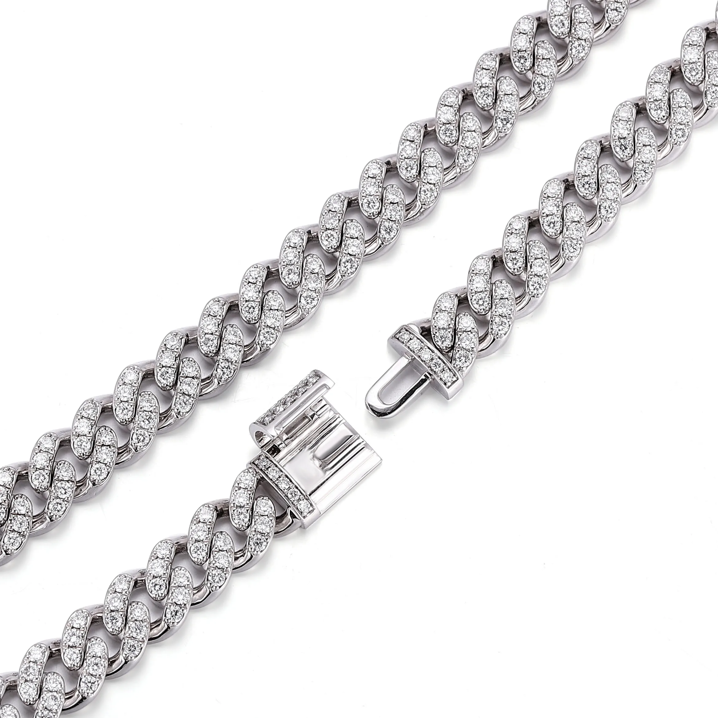 

Кубинская цепочка Provence S925 из серебра, белого золота для мужчин, 8 мм, браслет в стиле хип-хоп для женщин, 6/6,5/7/7,5/8 в кубинском стиле, ювелирные изделия на запястье