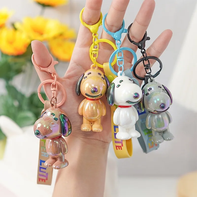 Kawaii Snoopy Keychain Doll Pendant Daily Backpack Personalized Fashion Accessories Children's Cartoon Birthday Gift