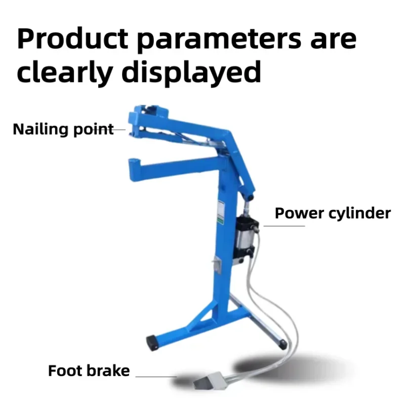 Vertical Pneumatic Foot Operated Carton Side Stapling Machine Air Powered Box Side Sealing Stapler for Buckle Carton Packaging