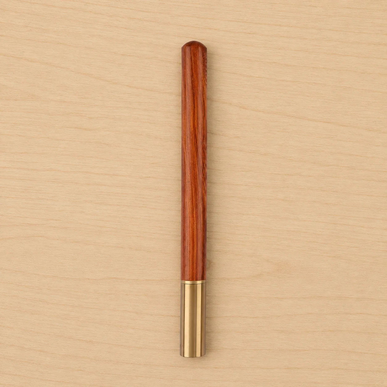Customizable wooden signature pen with engraved text, brass metal gel pen, high-grade red wood business pen for men