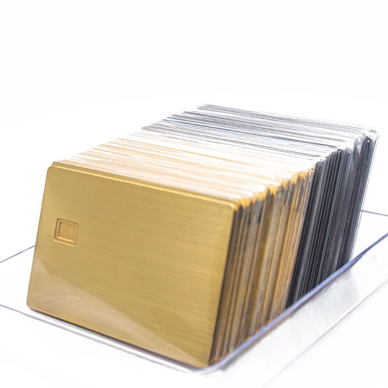 China Factory Matt Black Stainless Credit Card Blank Magnetic Stripe NFC Chip RIFD Bank Metal Card