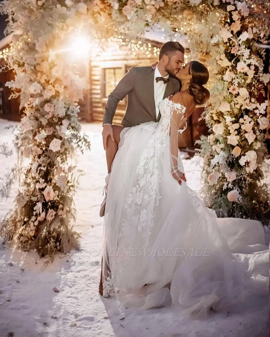 Vestidos De Novia bohemios De encaje con bolsillos para mujer, Vestido De Novia con ilusión, cuello en V, línea A, sin espalda, Sexy, 2022