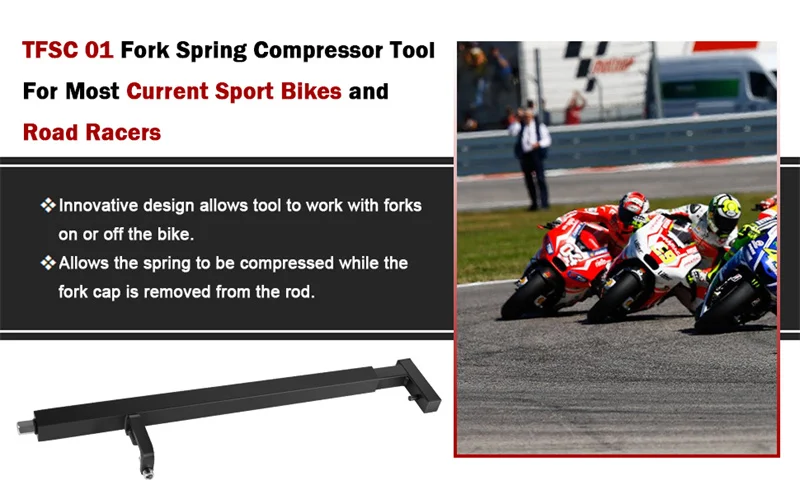 Anx motorrad tfsc 01 gabel feder kompressor werkzeug für sport fahrräder rennfahrer für stoßdämpfer ybr125 motorrad zubehör – Detail 3