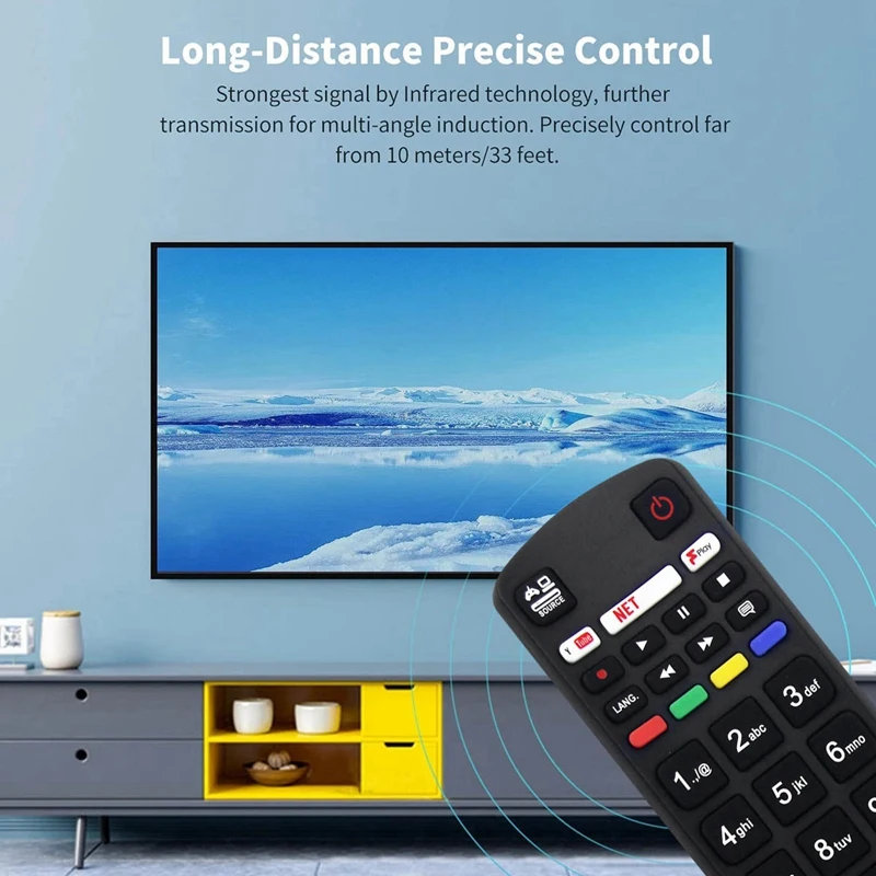 Piezas de Repuesto de Control remoto para Smart TV Hitachi, RC5118F, RC5117, RC5118, 42HYT42U, 50HYT62UH, 1 unidad