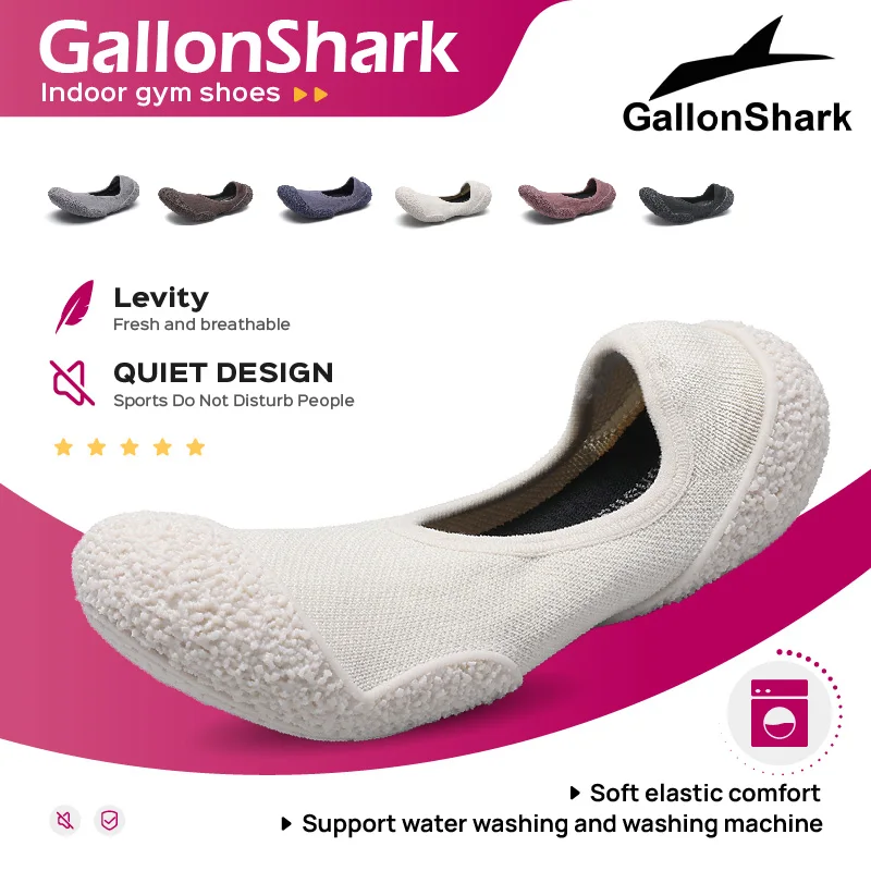 Indoor Sports Shoes, Fitness Jumping Shoes, Yoga Pilates, Lightweight and Breathable Thin Soled Shoes