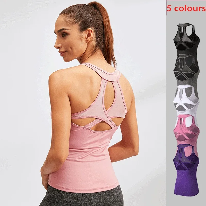 

Yoga Tops Vest for Women Sports Top Fitness Sport Shirt Gym Yoga Tops Female t Shirt Sleeveless Yoga Shirt Sportwear