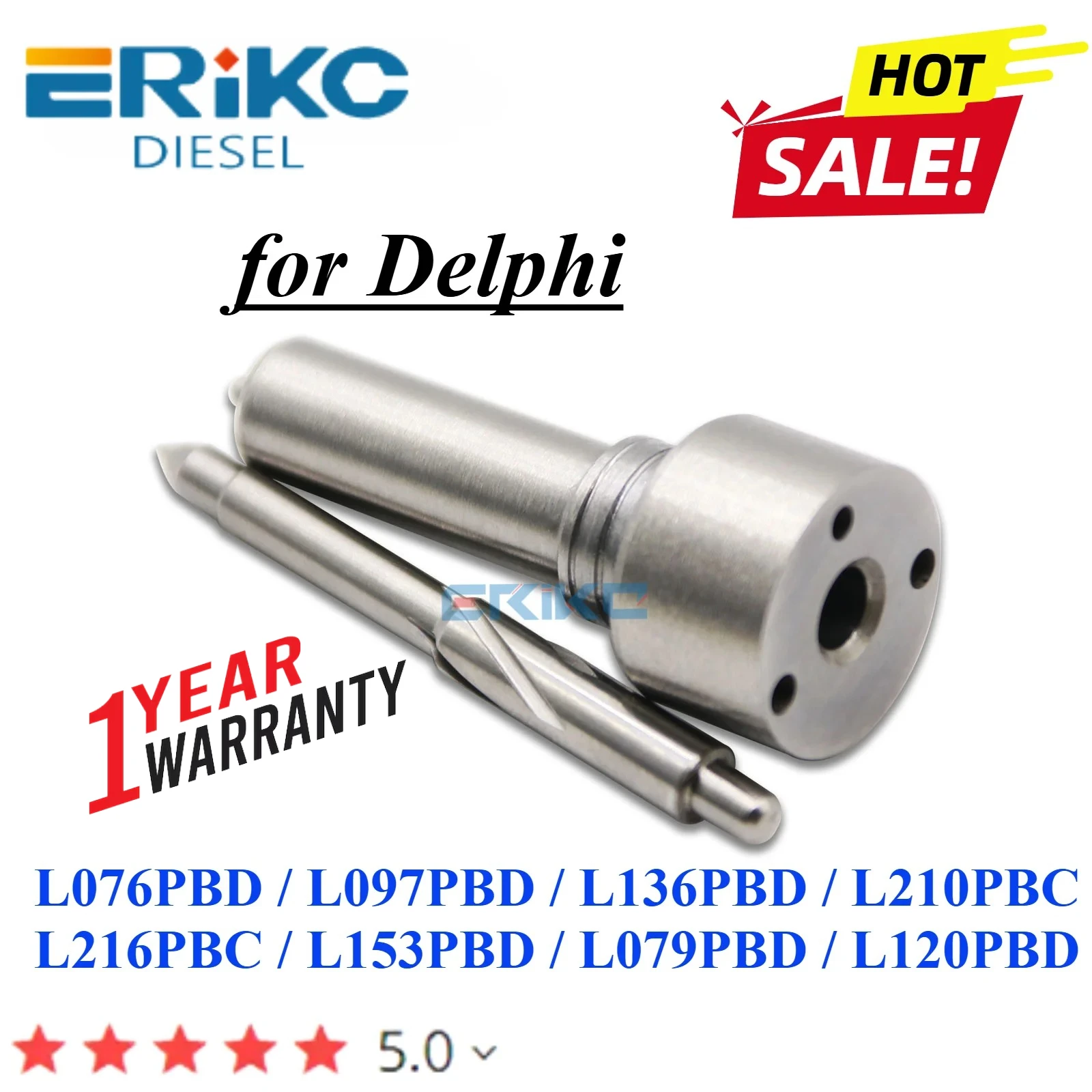 Diesel Injector Nozzle L076PBD L097PBD L136PBD L210PBC Auto Injection Tips L216PBC L153PBD L079PBD L120PBD for DELPHI Injection