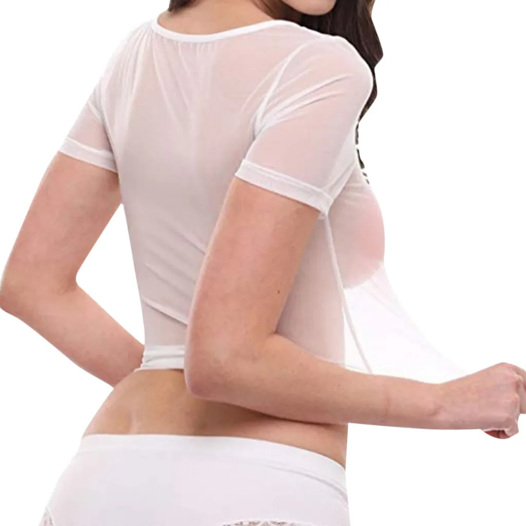 Hot Exotic Tanks Lenceria Sensual Mujer Transparent Shirts Erotic Costumes Plus Size Babydolls Women\'s Sexy Lingerie Porno Tops