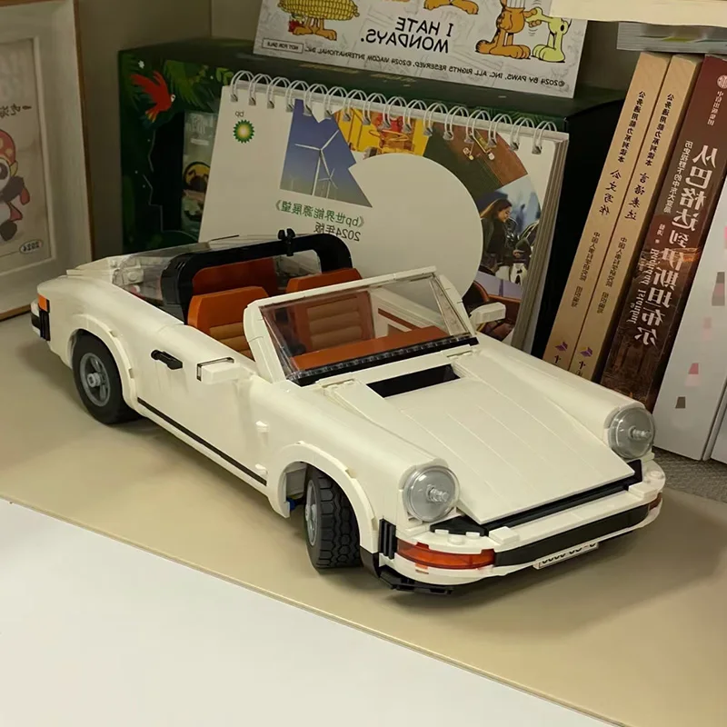 Hot Toys Technische Retro Auto Model Legoing 10295 Bouwstenen Set Race Klassieke Kit voor Volwassenen en Tieners Speelgoed Gift 1458 STKS