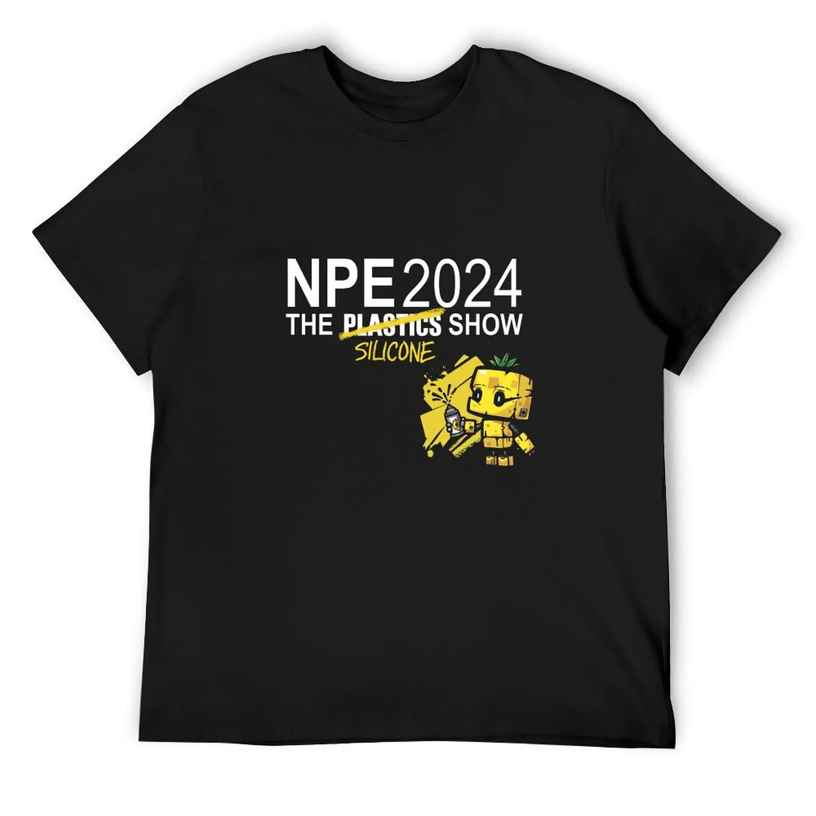 

Pineapple Robot Vandalism T-Shirt T-shirts man graphics cotton graphic tees plain black t shirts men