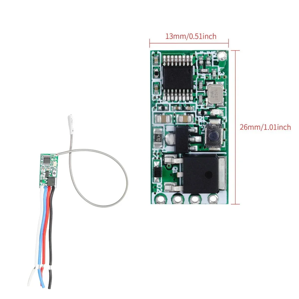 QIACHIP 433MHz Wireless RF Remote Control DC12V 5V 24V Module Switch Receiver 433.92MHz Module With Long Range Transmitter Light