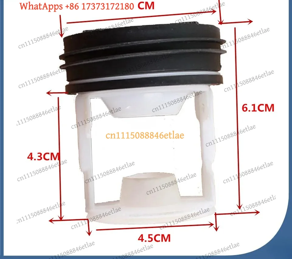 Washing Machine Drain Pump Filter Cover Screen Plug Replacement Part Compatible with XQG70-HB1486 Laundry Appliance Accessory