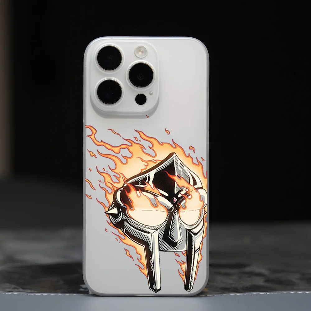 M-MF D-DOOM Rapper Phone Case for iPhone 12 11 13 14 15 16 Max Pro Plus Magsafe Magnetic Wireless Cover