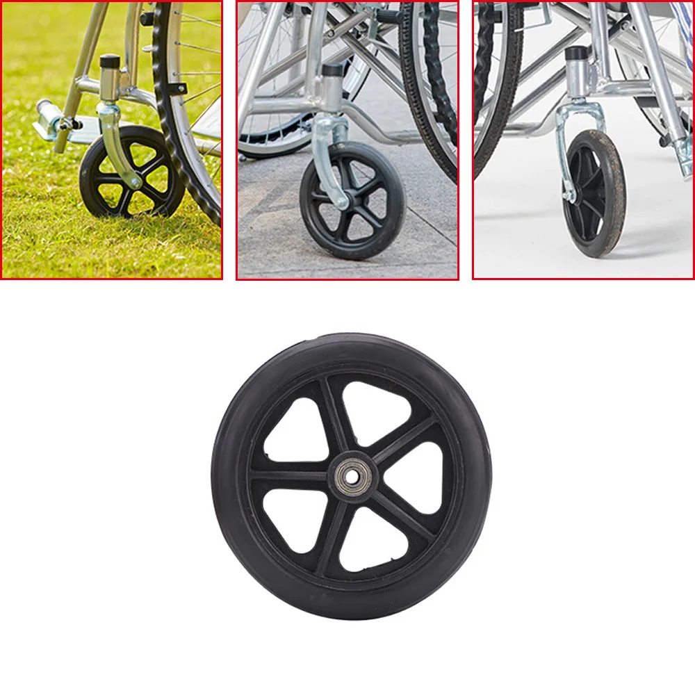 1/2pcs 6/7/8 Inch Wheel Replacement for Wheelchairs Rollator Walkers Wheelchair Front Wheel Small Wheel Repair Parts Accessory