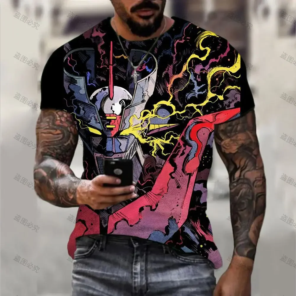 Men\'s  T-Shirt Y2k Tops T-shirts High Quality Mazinger Z Harajuku HD Print Clothes Anime Essentials Streetwear Leisure 6XL 2023