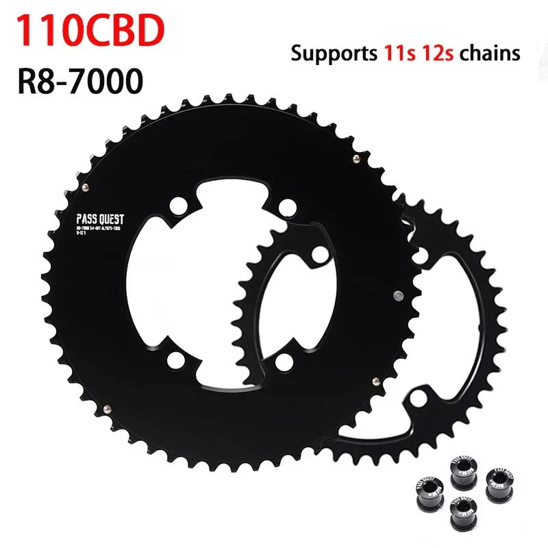 

110 bcd Double Chainring Road Bike 46-33T 48-35T 50-34T 52-36T 53-39T 54-40T for Shimano 105 R7000 R8000 2x11 12 speed crank set