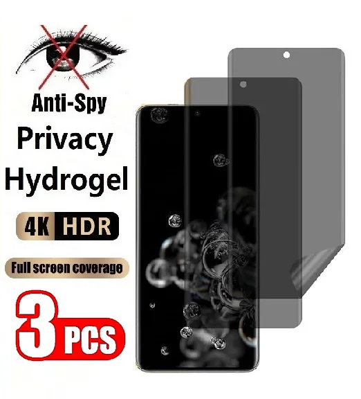 3 Stück Sichtschutzfolie für Realme 10 11 13 12 9 Pro Plus 14 Pro Lite 15 Pro 5G Hydrogel-Folie ohne Fingerabdruck-Entsperrung