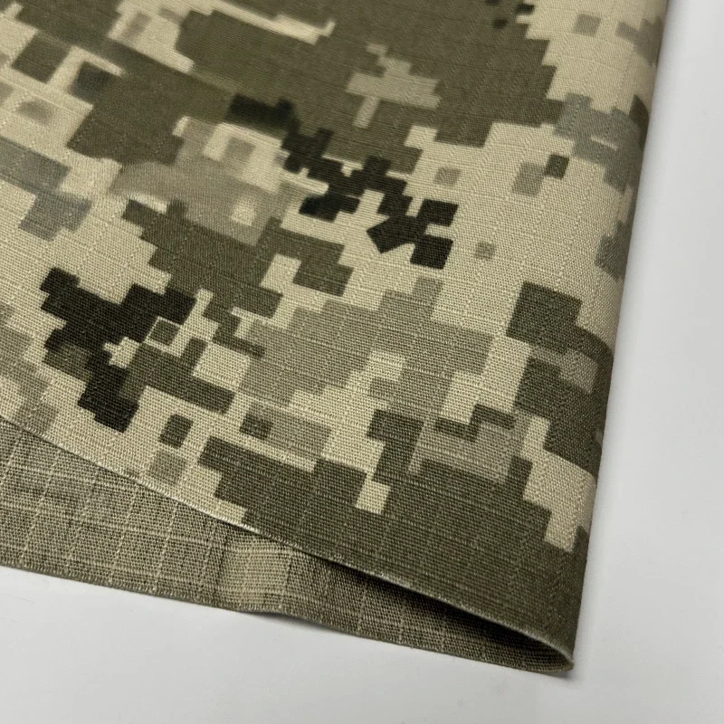 Polyester Cotton Ukraine MM14 Camouflage Fabric Wear-resistant Plaid Cloth Tactical Camo Suits DIY