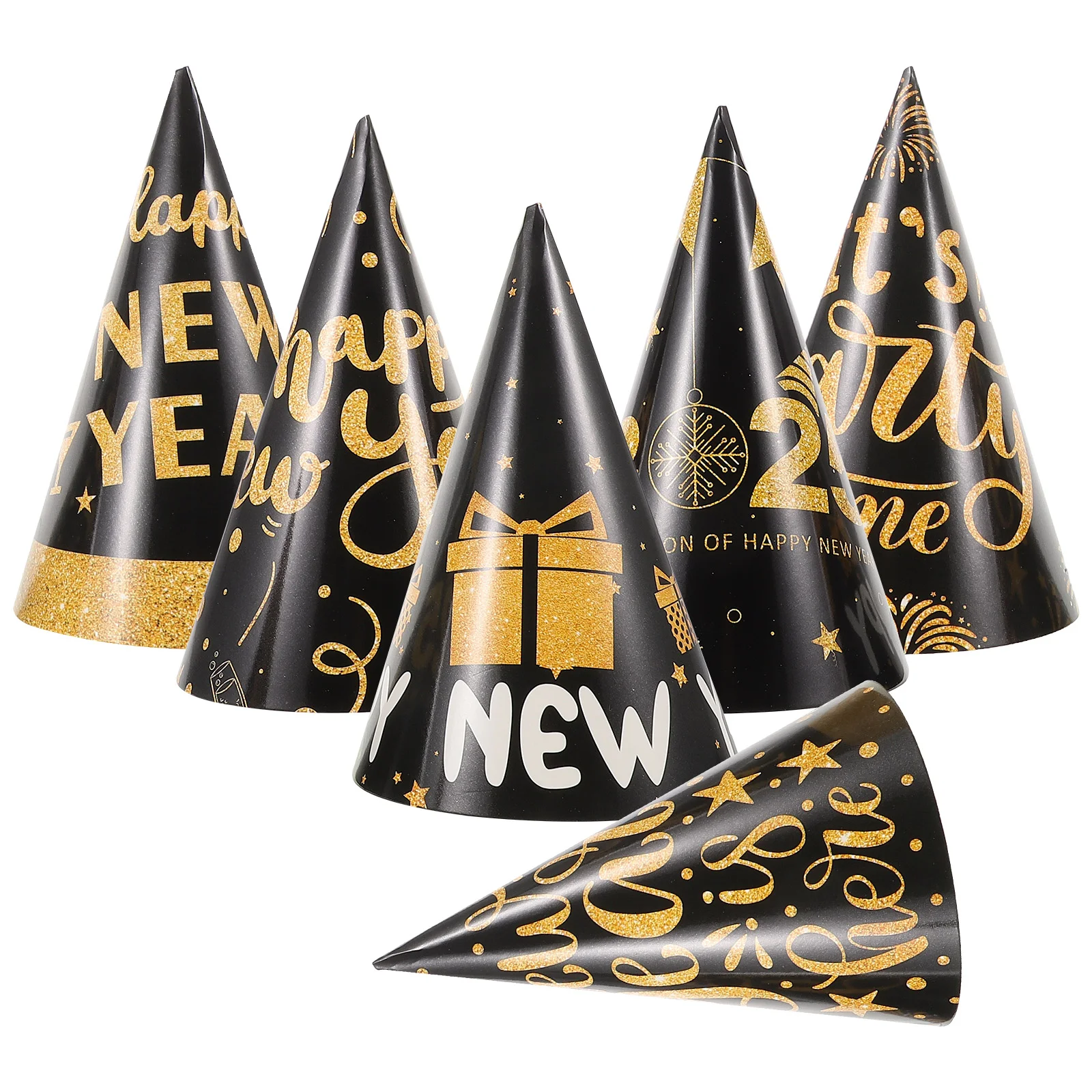 

New Year Paper Hat Birthday Photo Prop Party Decorations Years Cone Eve Supplies 2025 Hats