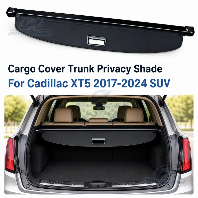Cargo Cover Trunk Privacy Shade Rear Security Partition Anti-Theft Shield Organizer for For Cadillac XT5 2017-2024 SUV