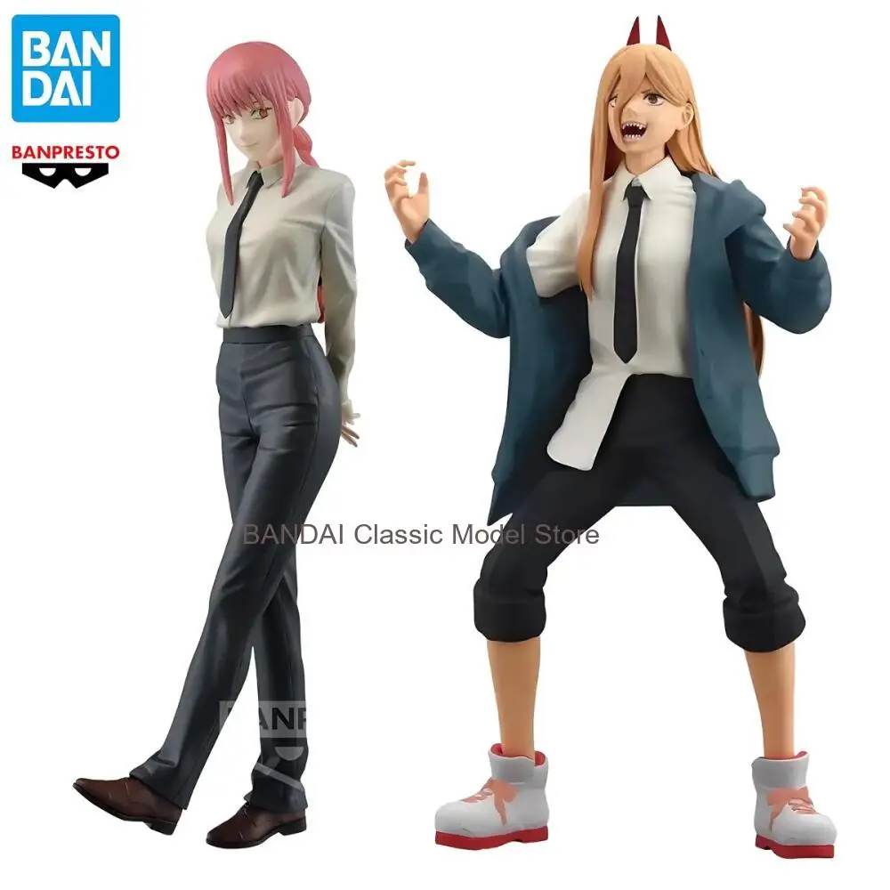 Original BANDAI Banpresto Chainsaw Man Makima Power GLITTER & GLAMOURS Anime Action Figure PVC Modell Geschenk 23CM Sammler