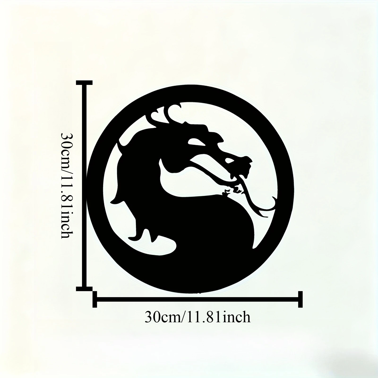 CIFBUY Iron Wall Art Mythical Dragon Metal Hanging Sign Rustproof Oriental Decor For Living Room Garden Fence Home Decoration