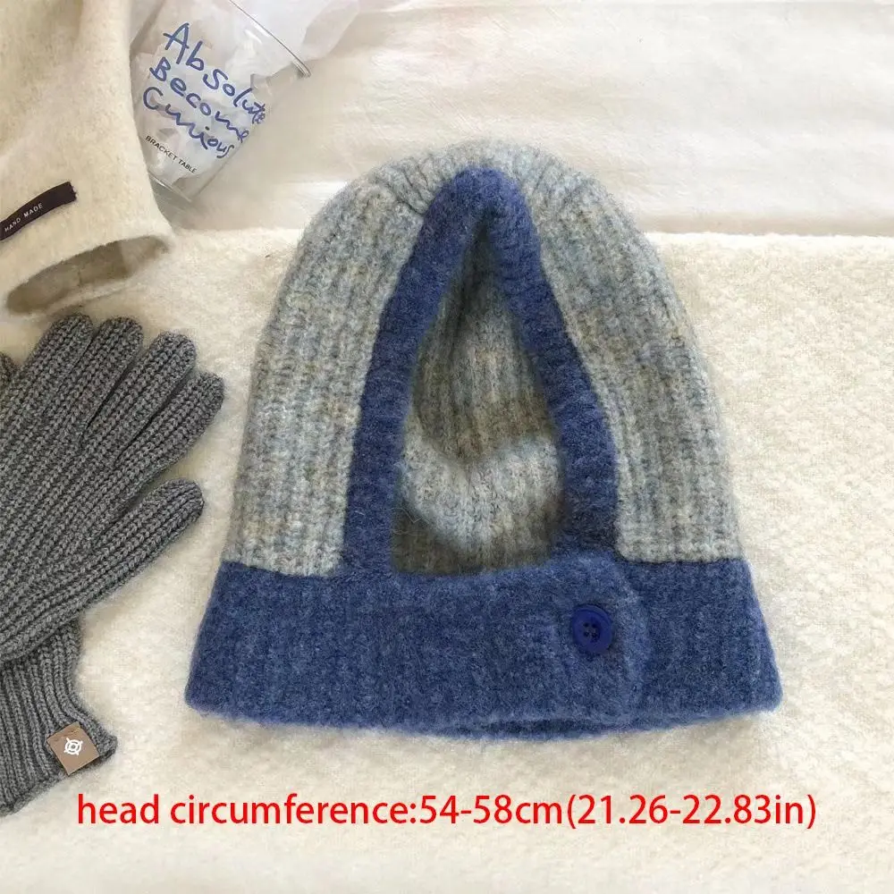 الإبداعية السترة قبعة بالاكلافا قبعة بسيطة سميكة محبوك قبعة قبعة حماية الأذن قبعة الشتاء / الخريف #6