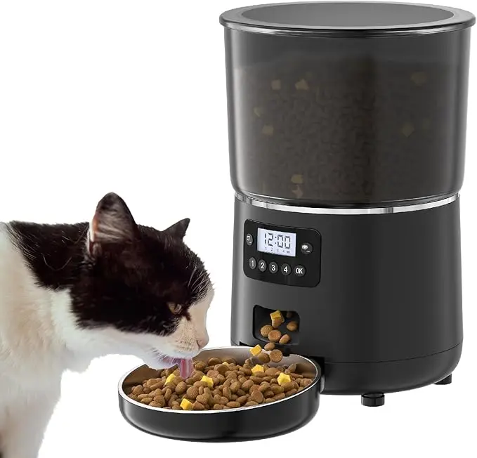 

4L Eco-Friendly Waterproof Portable Charge Automatic Dog & Cat Feeder Smart Timed Quantified WIFI Controlled Dry Food Dispenser