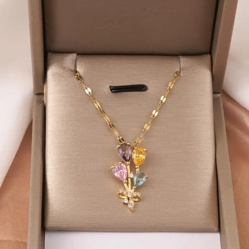 Stainless Steel Balloon Pendant Necklace Suitable For Daily Wear Holidays Birthdays Is The Nice Gift For Family And Friends