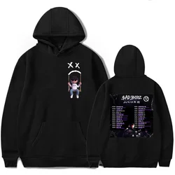 Sudadera con capucha para hombre y mujer, ropa de calle informal con estampado gráfico de Merch esencial pop, de la serie Junior H Sad Boyz Tour, para otoño, 2023