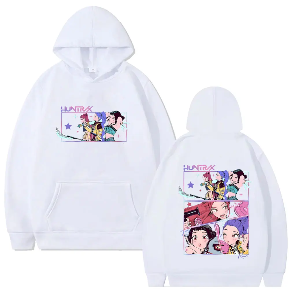

Movie KPop Demon Hunters Rumi Mira Zoey Graphic Hoodie Men Women Korean Fashion Trend Streetwear Unisex Casual Fleece Pullover