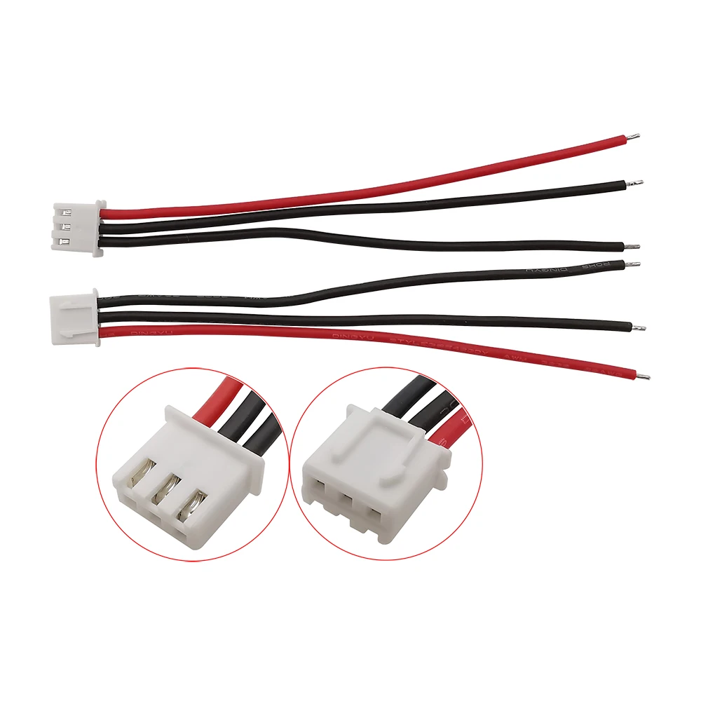 5Pcs JST XH Pitch 2.54mm 1S 2S 3S 4S 5S 6S 7S Balance Changer Connector Plug 22AWG Silicone Wire 10CM for RC Lipo Battery