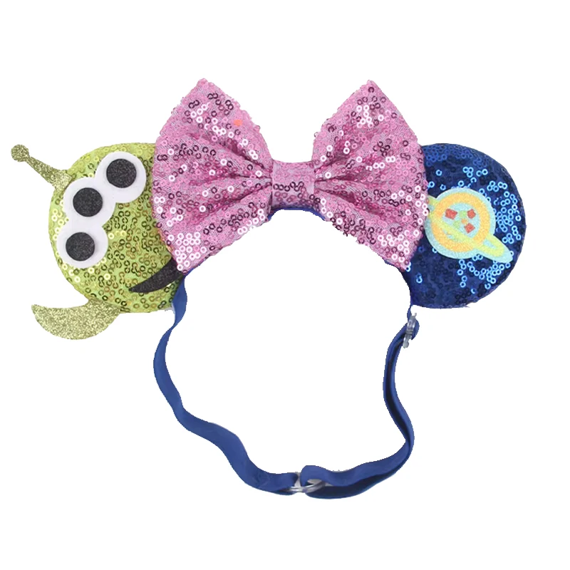 2026 Neues Haarband mit verstellbaren elastischen Mausohren, Cartoon-Maus, Nylon-Haarband für Erwachsene, Kinder-Haaraccessoires, Festival, Reise, Party, DIY – Detail 6