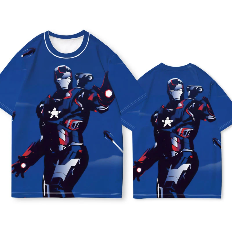 

Лидер продаж, новая футболка с товаром «Железный человек», лето 2022, товары с Мстителями, мужская повседневная футболка, быстросохнущая и дышащая