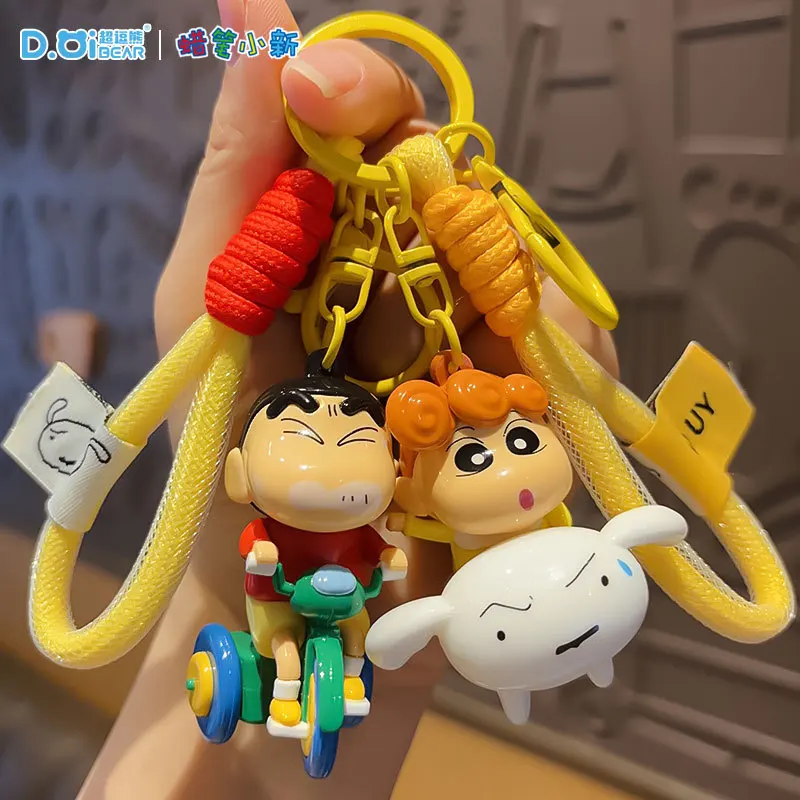 

Crayon Shin-chan Keychain Cute Cartoon Bag Pendant Nohara Shinnosuke Car Keychain Desktop Decoration Collectible Toys Kids Gifts