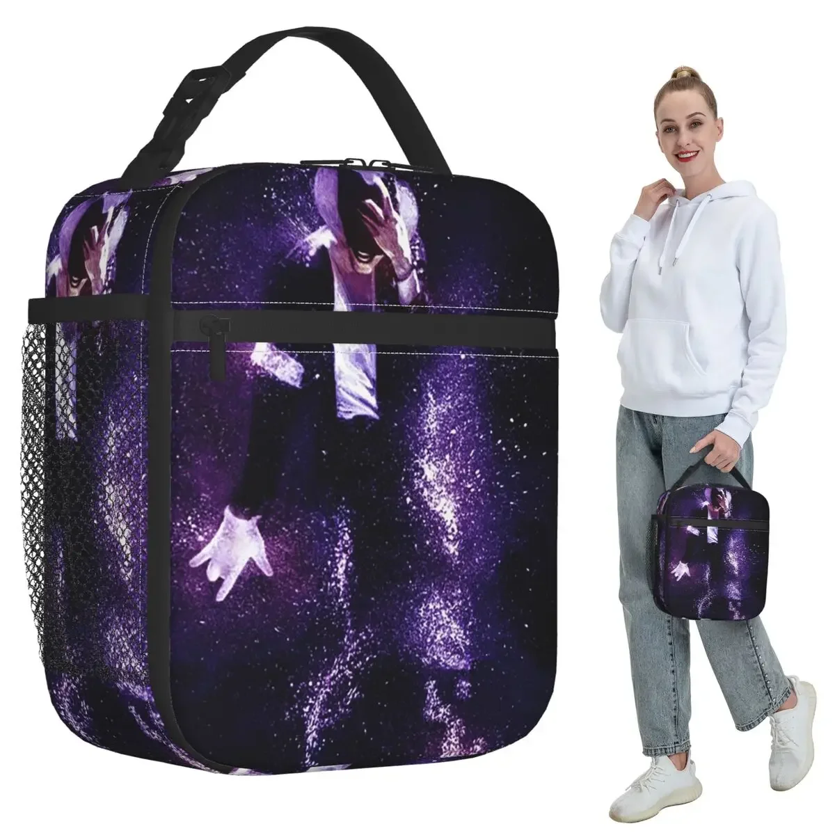 Michael Jackson Musicians Singers Dancers Insulated Lunch Bag for Women Office Cooler Thermal Food Box Lunch Boxes Container