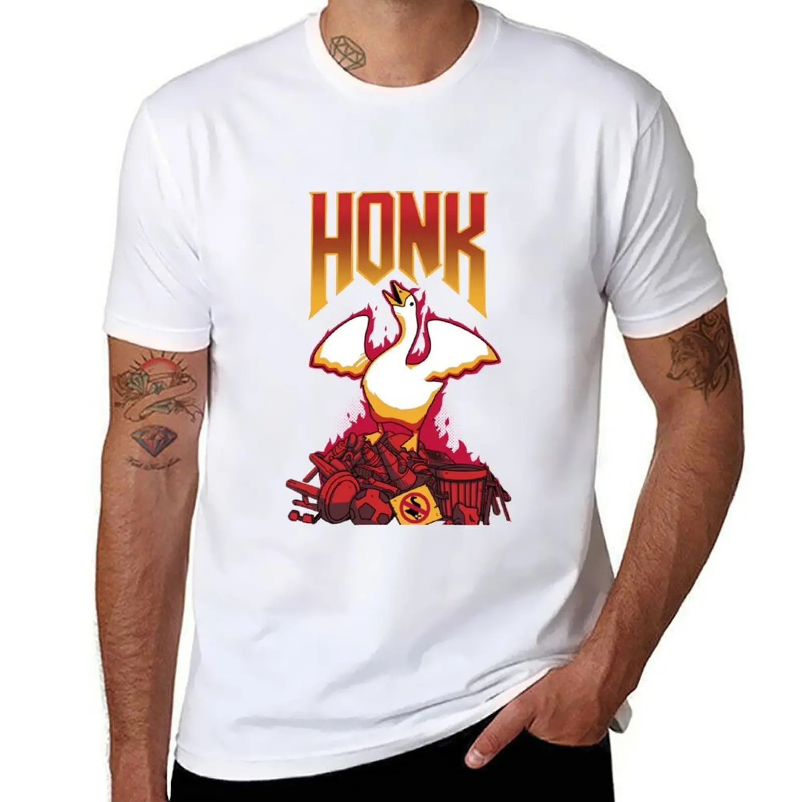 

HONK ALL THE DEMONS T-Shirt man t shirt luxury anime tshirt T-Shirt