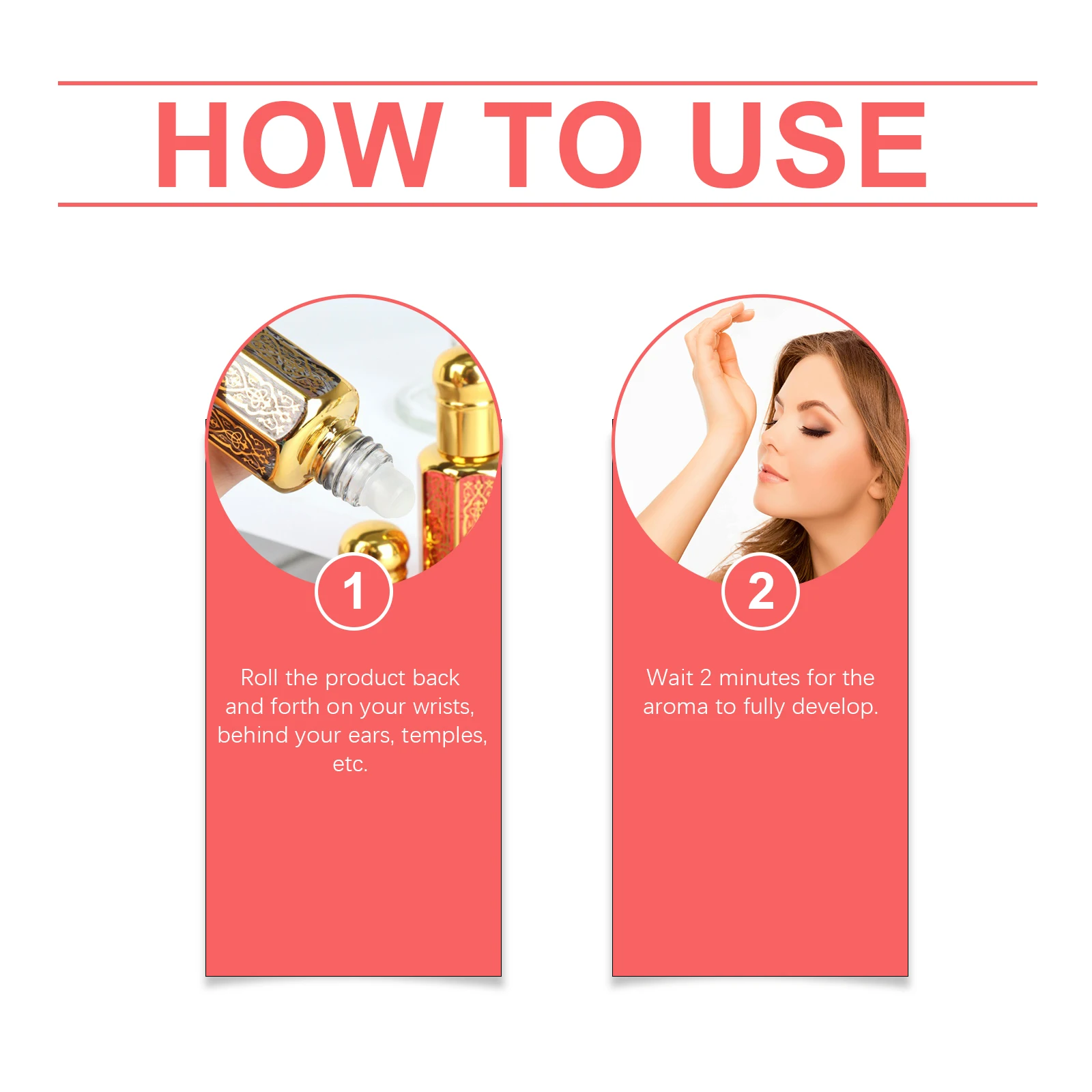 Roxelis 12ml Arabian Style Fragrance Rose Elegant Natural Fresh Light Fragrance Lasting Fragrance Portable Charm Fragrance