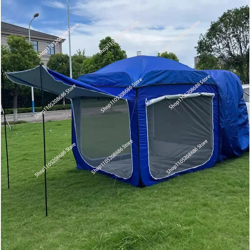 Outdoor Extension Suv Rear Tent for 5-8 People 190t Camping Tent Trunk Car Mounted Tent Camping Equipment