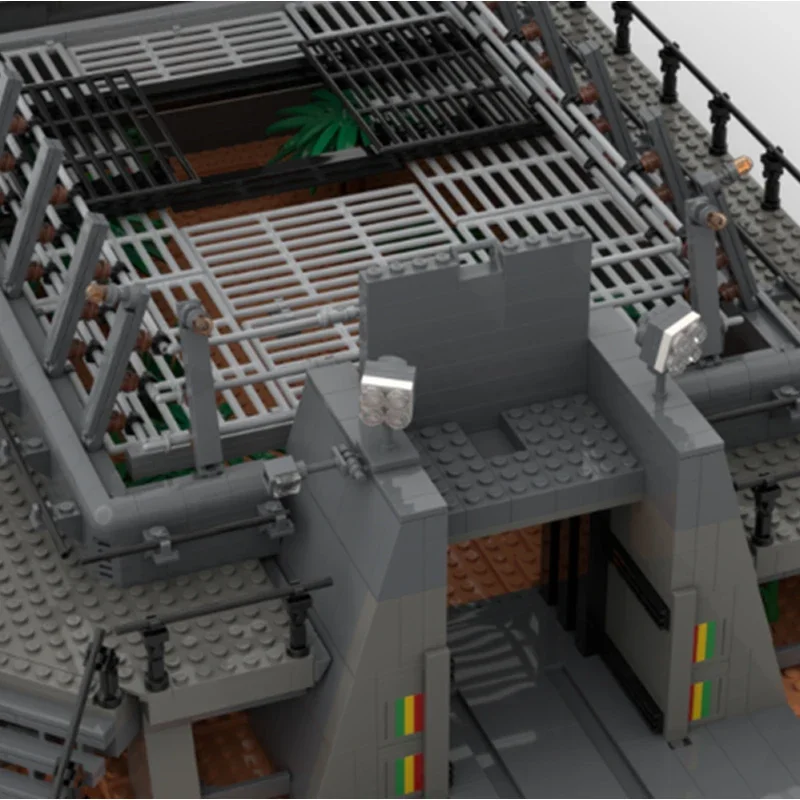 Moc อาคารอิฐภาพยนตร์ที่มีชื่อเสียงรุ่น Raptor Paddock เทคโนโลยี Modular Blocks ของขวัญของเล่นเด็ก DIY ชุดประกอบ