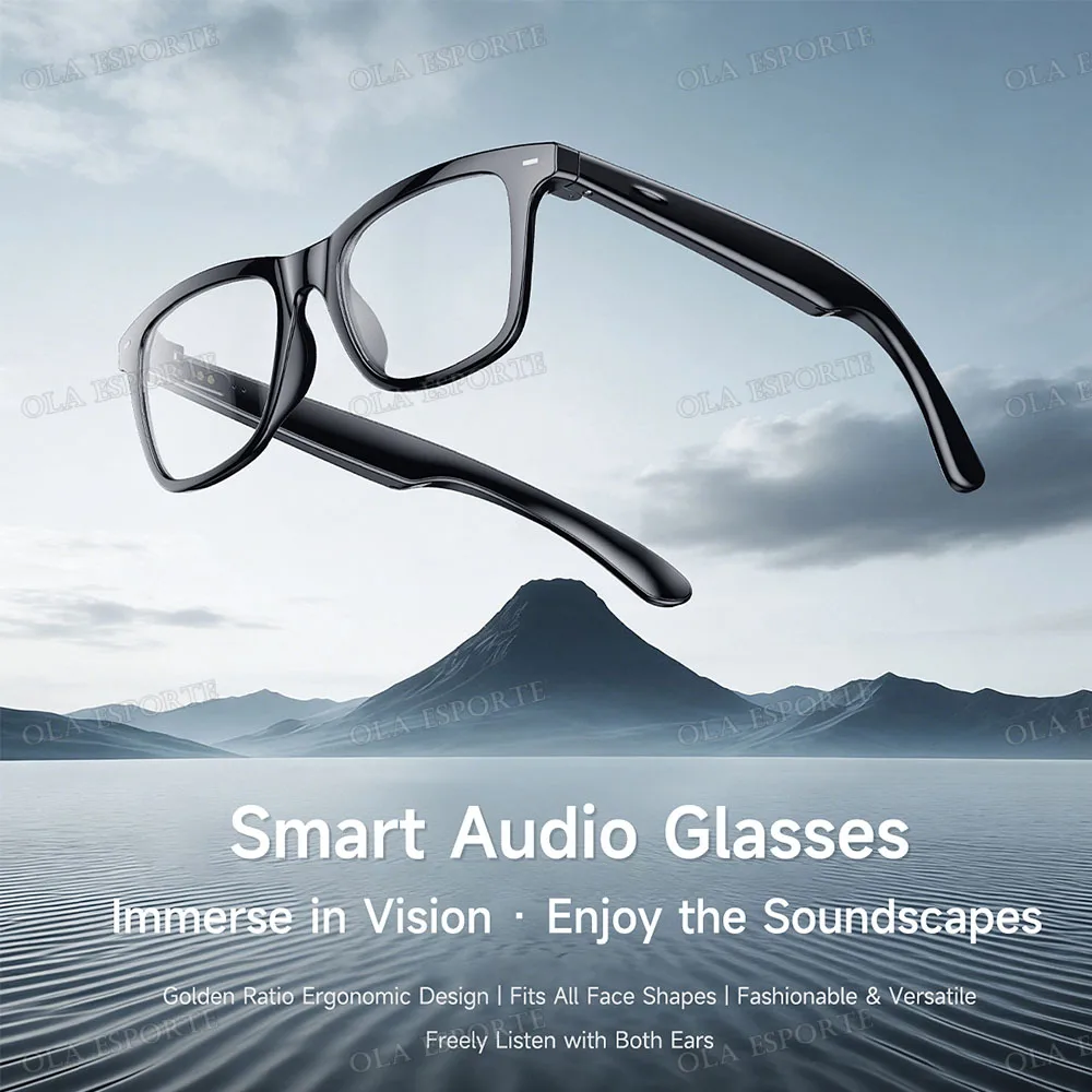 NEW AI Wireless Call Smart Glasses Men Women Music Player TWS Eyeglasses UV Protection Sunglasses Waterproof Gift 2026 Q01