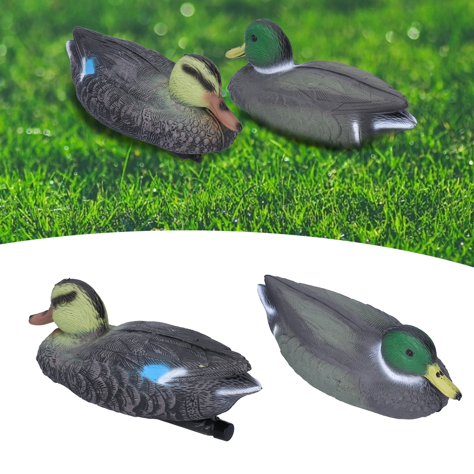 Plastic Duck Decoy Simulation Hunting Duck Floating Decoy For Garden Pool Yard Lake Decorations 26x11.5cm
