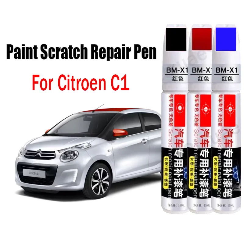 Car Paint Pen Scratch Repair Touch-Up Paint Pen for Citroen C1 Car Scratch Remover Paint Car Accessories Blue Grey White Black