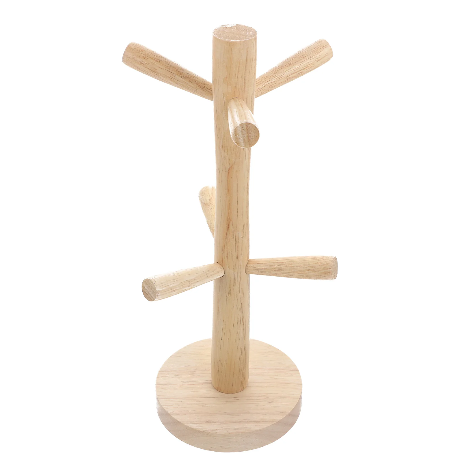 

Solid Wood Storage Rack Cup Holder Mug Display Jewelry Stand Water Cup ganizer Keep Dry Clean Lasting Tree Shape