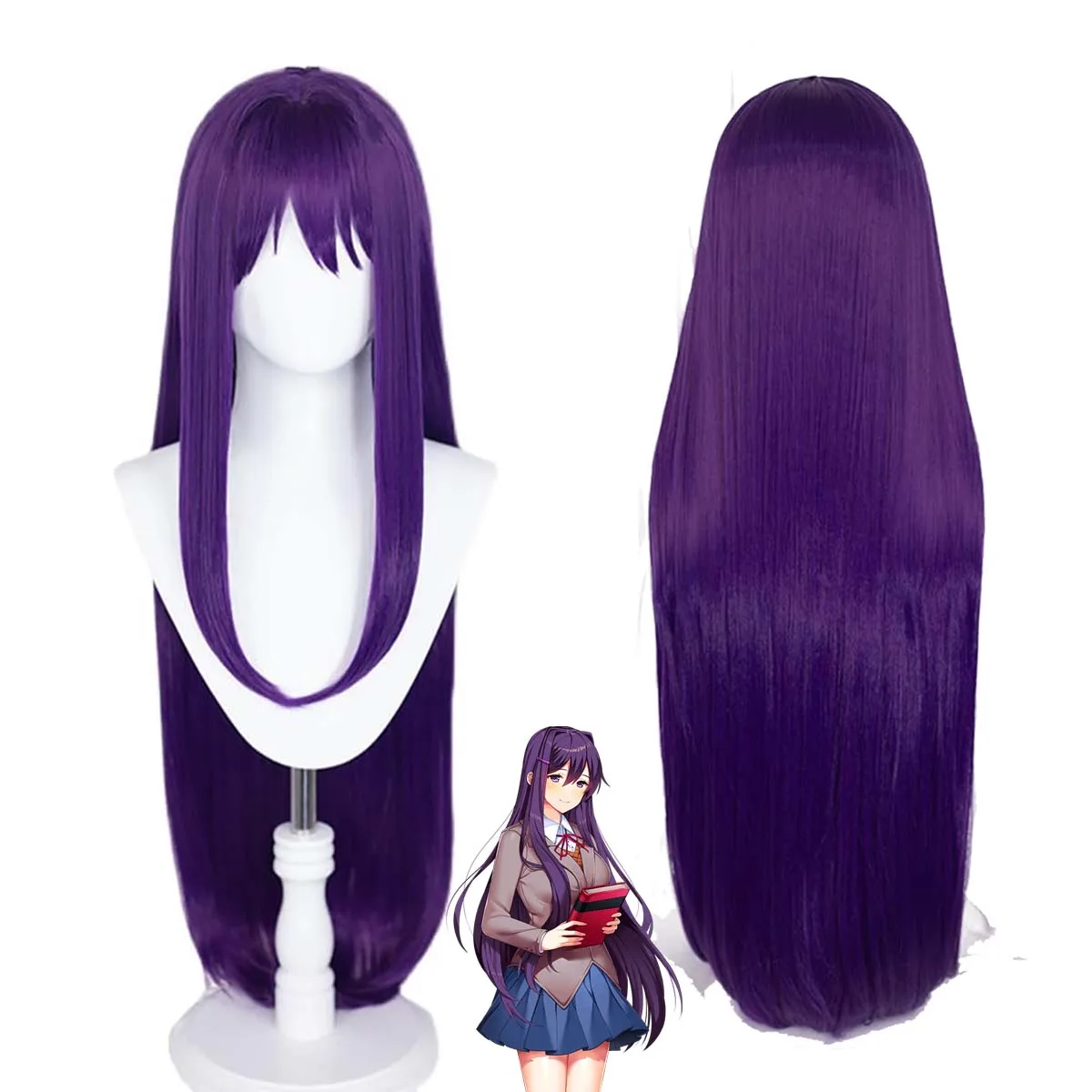 

Женский литературный клуб Юрий Косплей Длинный фиолетовый парик