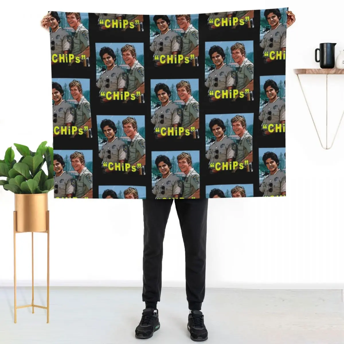 Chips american 70s series Throw Blanket Summer Beddings Cute Plaid Decoratives Decorative Sofas Luxury Throw wednesday Blankets