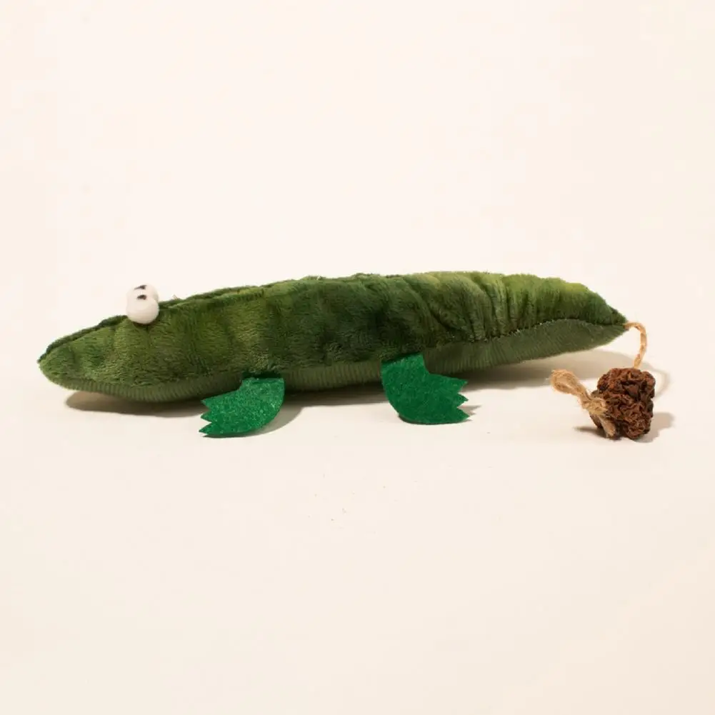 Fun Catnip Stuffed Toy Plush Crocodile Toy for Cats Dogs Chewable Relaxing Durable Pet Toy for Teeth Grinding Mood for Cats