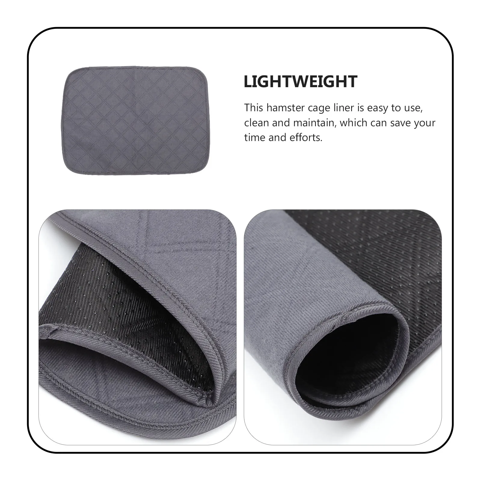 

Pet Pee 60x45cm Reusable Waterproof Cage Liner Nonslip Easy Hamster Accessories Clean Rabbit Guinea Pig Bedding