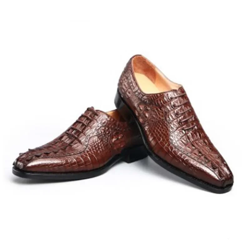 dongou  crocodile Leather shoes  crocodile  men   leisure  Leather shoes  In the summer  Men shoes