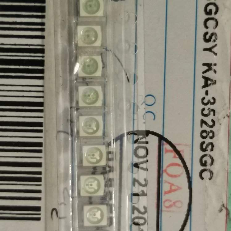 50Pcs/KA-3528SGC 1210 (3528) PLCC2 Yellow-green LED indicator